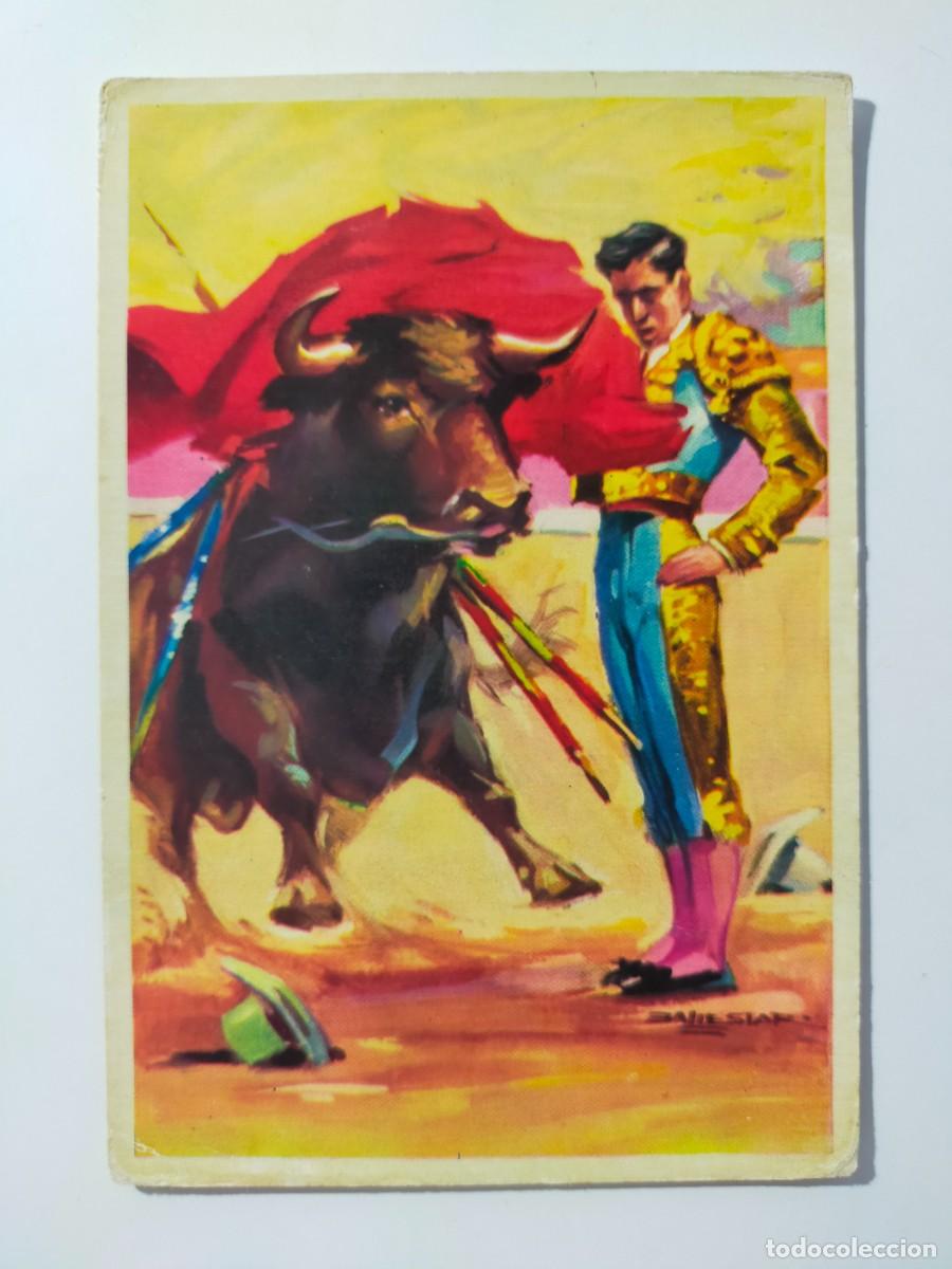 Tauromaquia: Postal Tauromaquia. Pase por Alto - Ilustrado por Vicente Ballestar - Edit Laminograf.