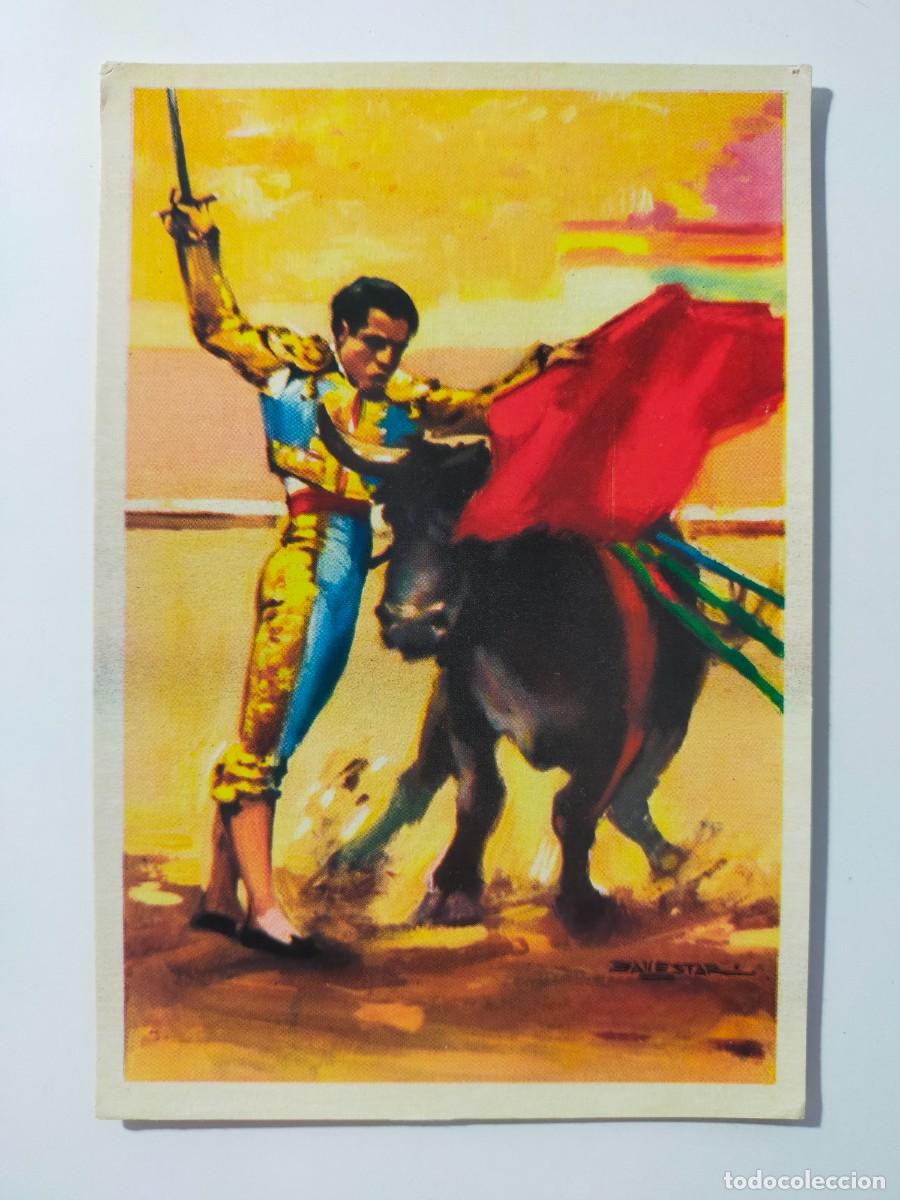 Tauromaquia: Postal Tauromaquia. Pase de Pecho - Ilustrado por Vicente Ballestar - Edit Laminograf.