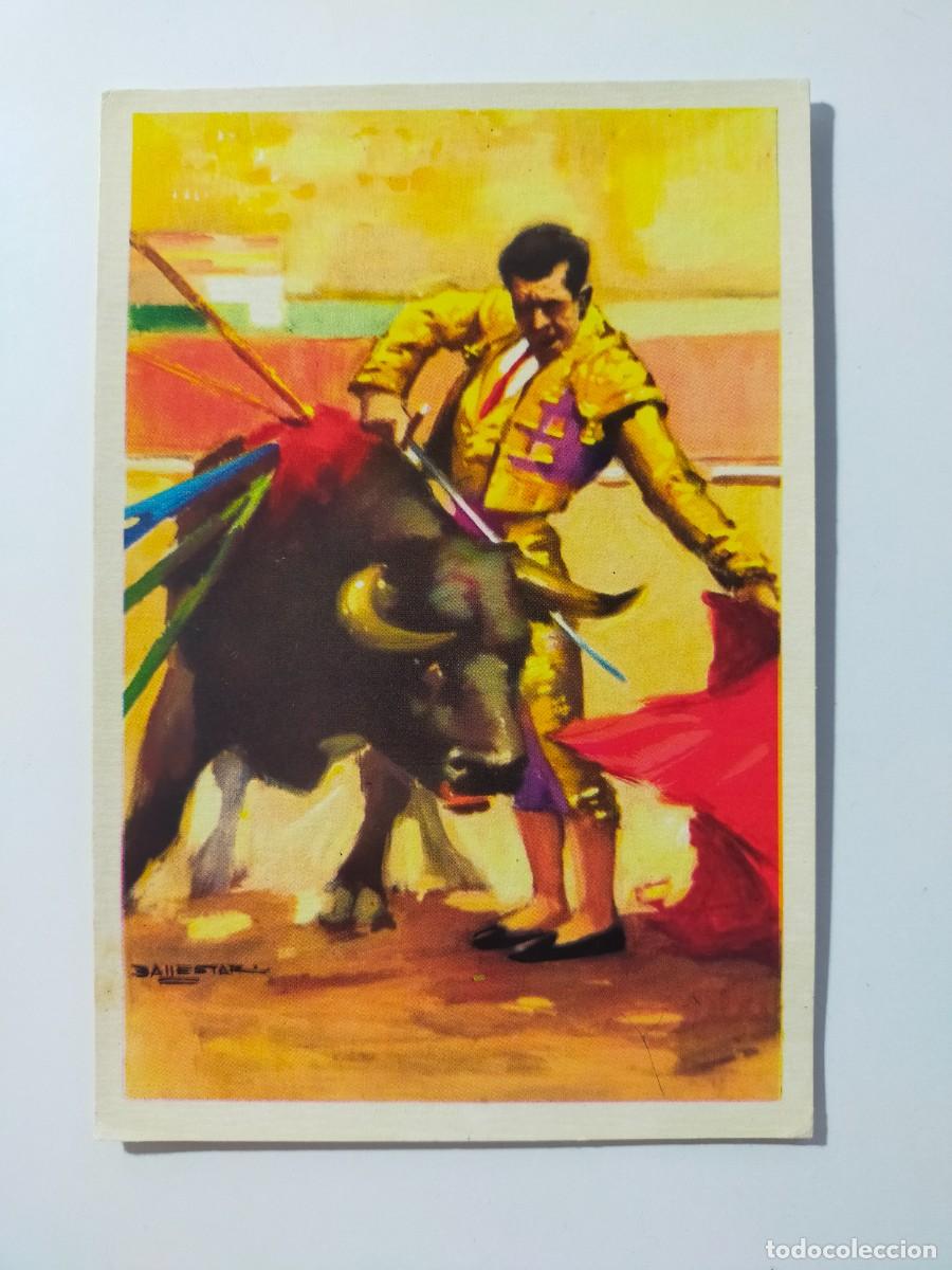 Tauromaquia: Postal Tauromaquia. Pase natural - Ilustrado por Vicente Ballestar - Edit Laminograf.
