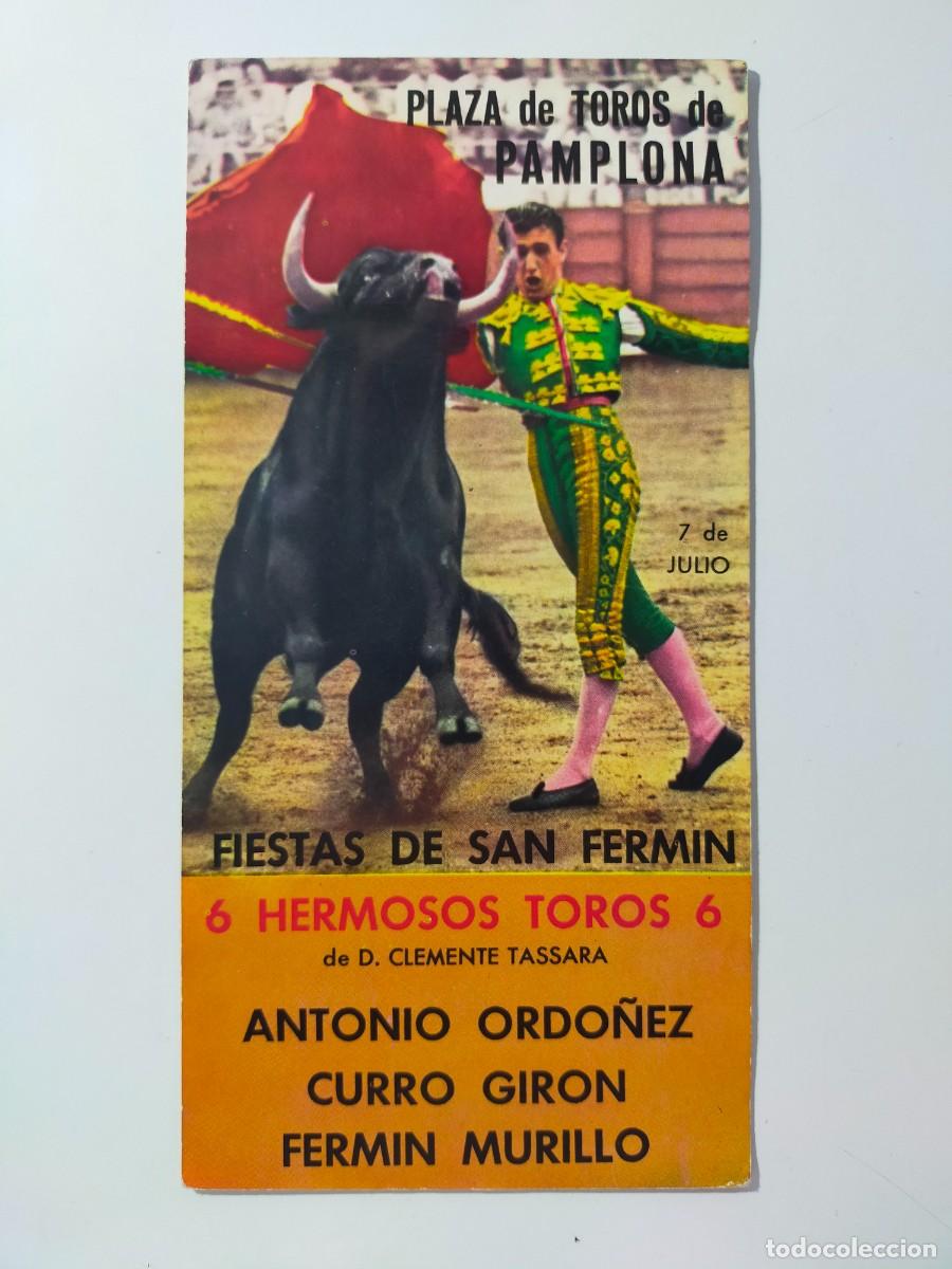 Tauromaquia: Postal Tauromaquia. Corrida de Toros: Plaza de toros PAMPLONA - Fot. Carretero (A&ntilde;os 60)