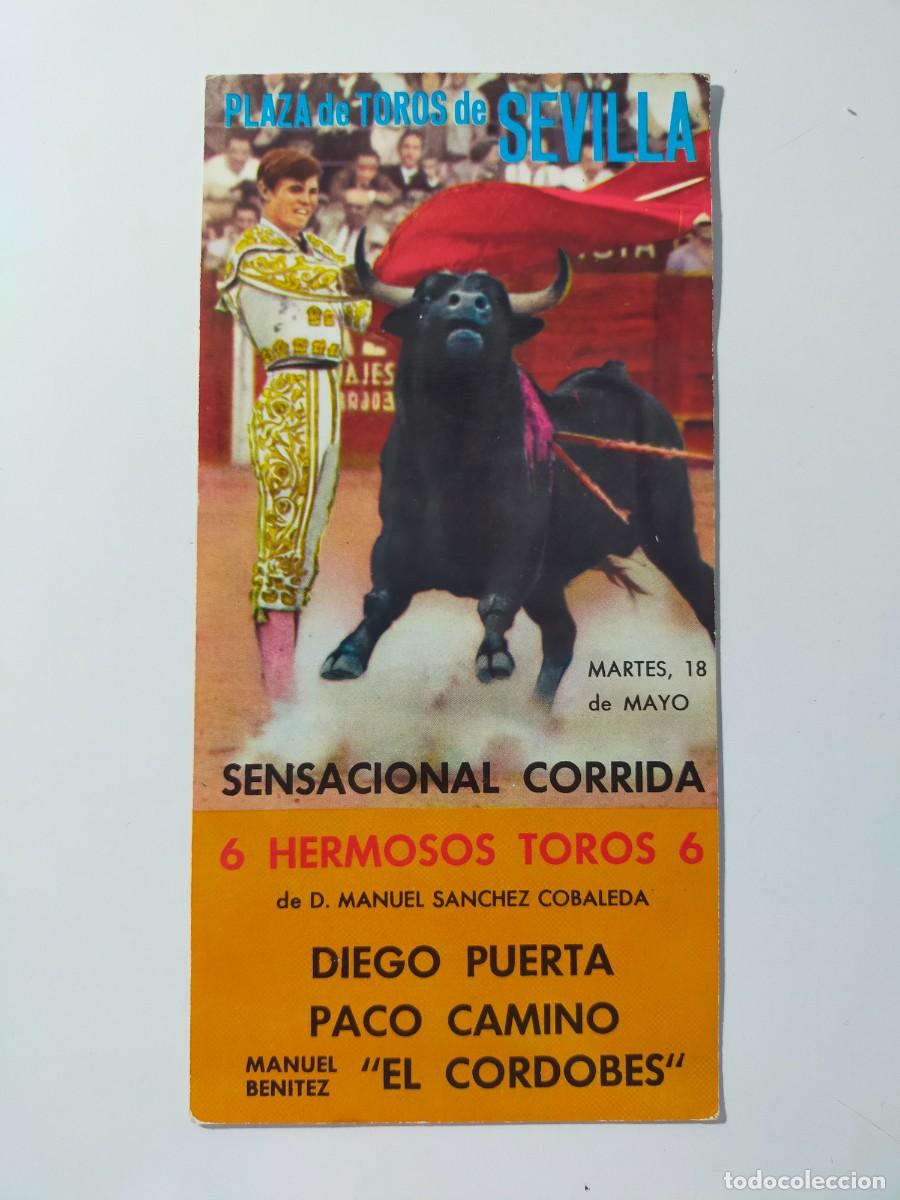 Tauromaquia: Postal Tauromaquia. Corrida de Toros: Plaza de toros SEVILLA - Fot. Carretero (A&ntilde;os 60)