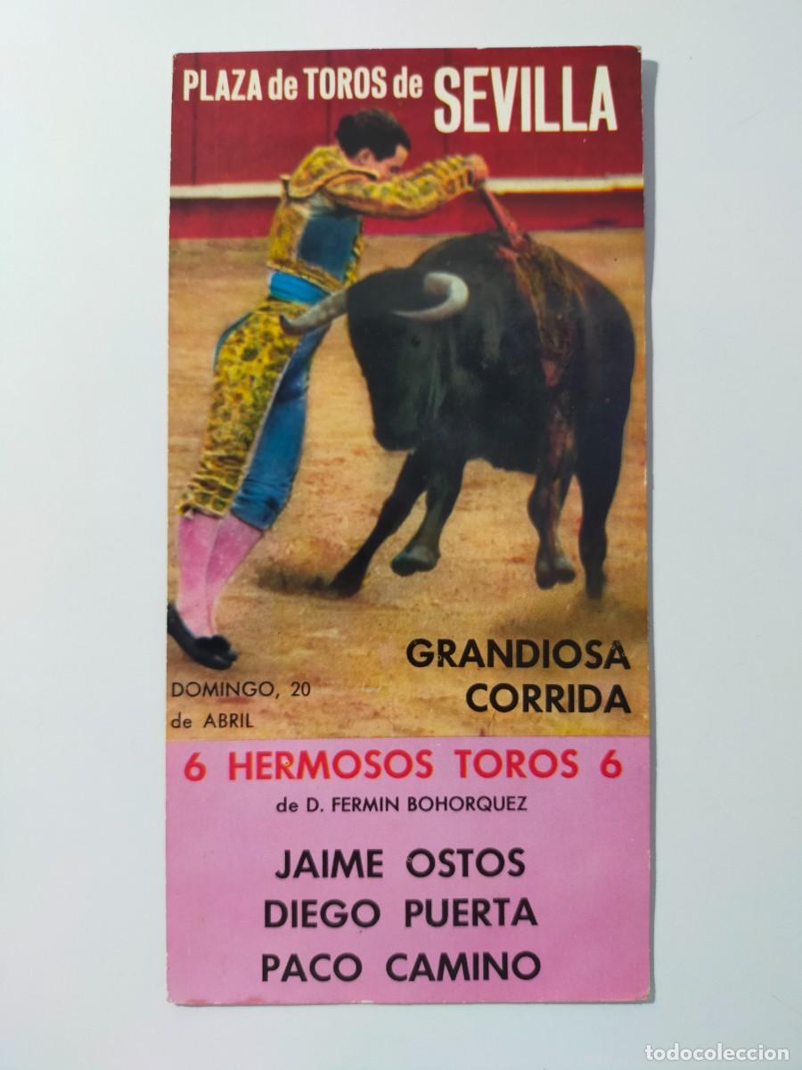 Tauromaquia: Postal Tauromaquia. Corrida de Toros: Plaza de toros SEVILLA - Fot. Carretero (A&ntilde;os 60)