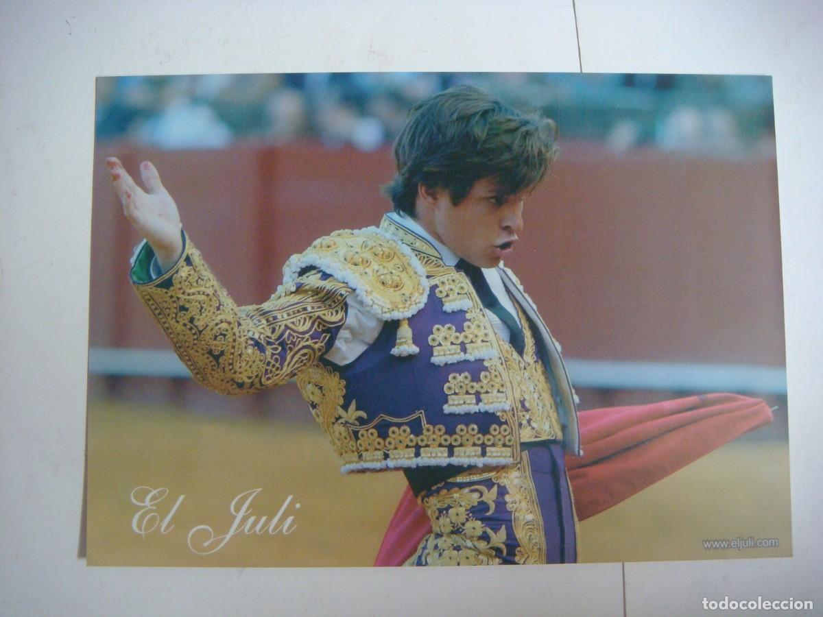 Tauromaquia: FOTO EN CARTULINA TAMA&Ntilde;O CUARTILLA DE EL JULI-(&)