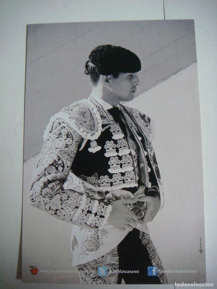 Tauromaquia: FOTO EN CARTULINA TAMA&Ntilde;O FOLIO DE JOSE MARI MANZANARES-(&)