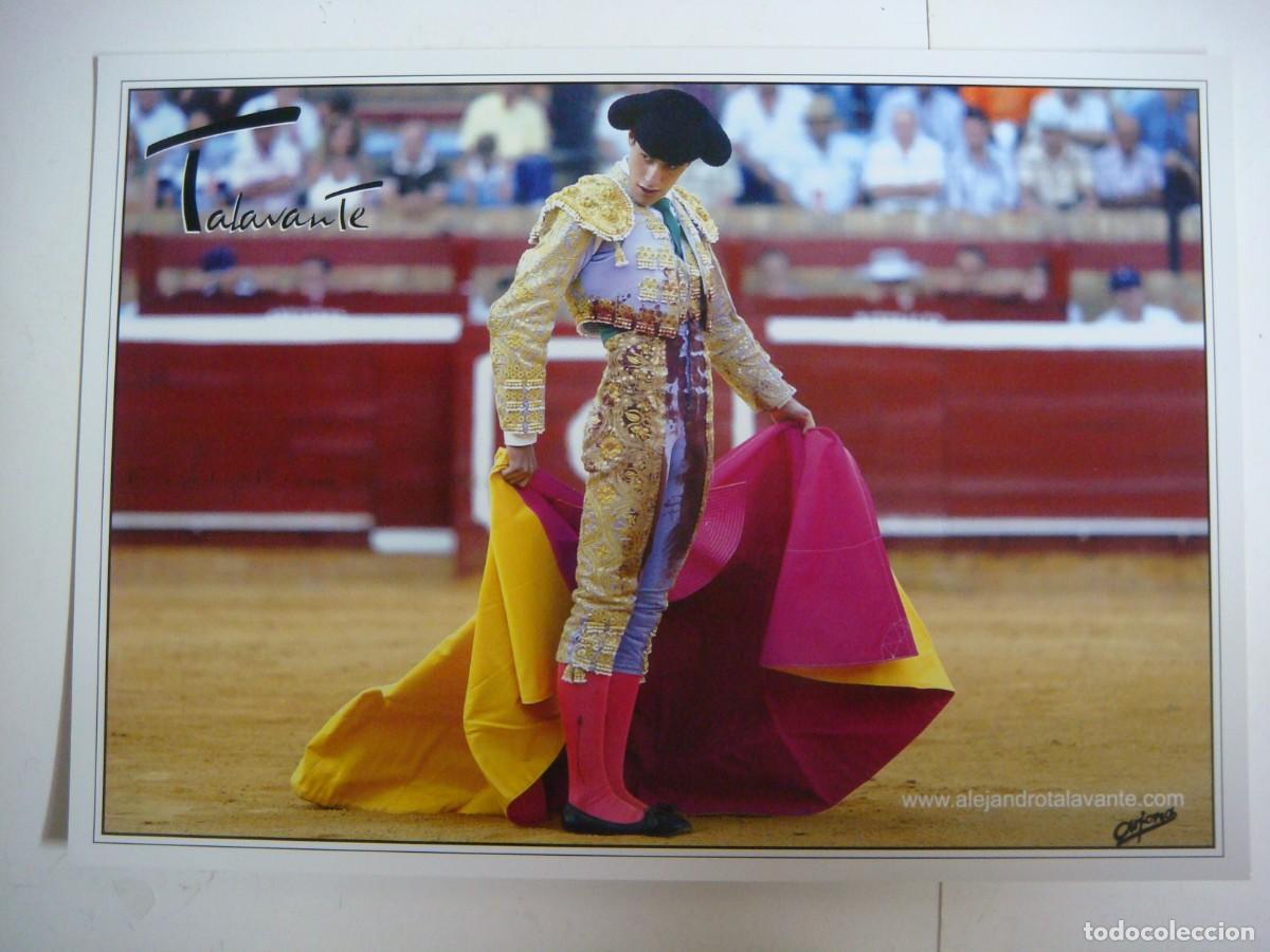 Tauromaquia: FOTO EN CARTULINA TAMA&Ntilde;O FOLIO DE TALAVANTE-(&)