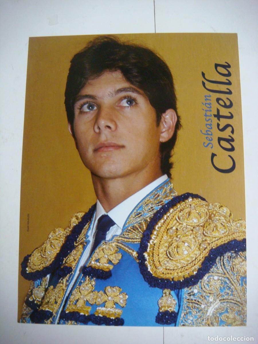 Tauromaquia: FOTO EN CARTULINA TAMA&Ntilde;O CUARTILLA DE SEBASTIAN CASTELLA-(&)