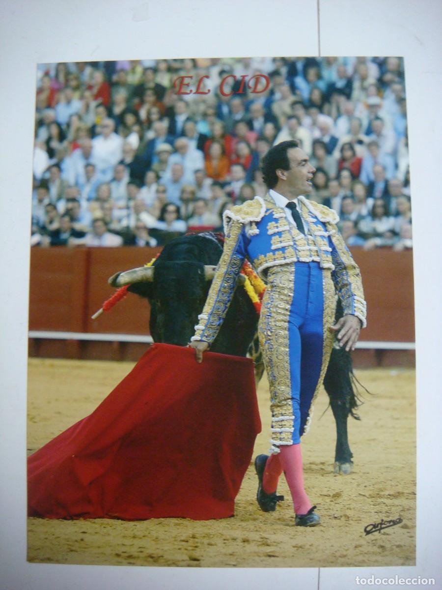Tauromaquia: FOTO EN CARTULINA TAMA&Ntilde;O CUARTILLA DE EL CID-(&)