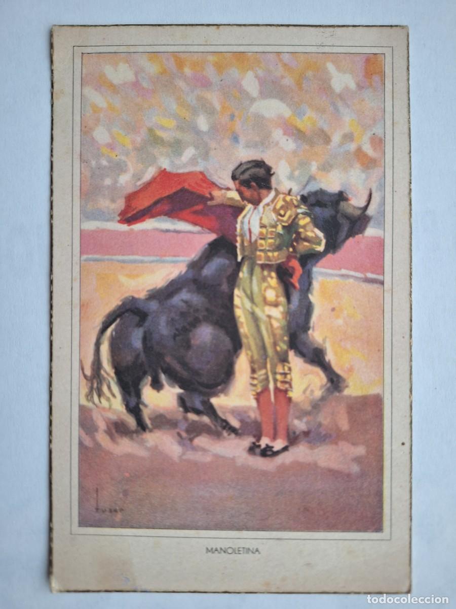 Tauromaquia: ANTIGUA POSTAL TOROS MANOLETE MANOLETINA TAUROMAQUIA RV 2985