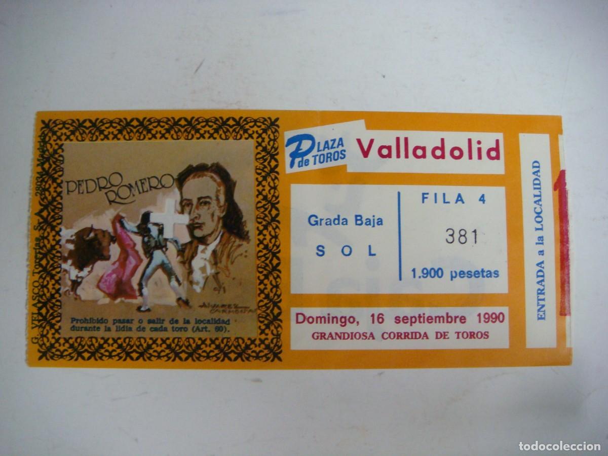 Tauromaquia: ENTRADA DE PLAZA DE TOROS DE VALLADOLID-16-09-1990-CAJ-N&ordm;-29