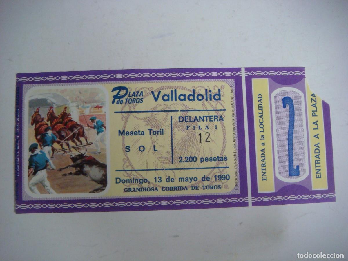 Tauromaquia: ENTRADA DE PLAZA DE TOROS DE VALLADOLID-13-05-1990-CAJ-N&ordm;-29
