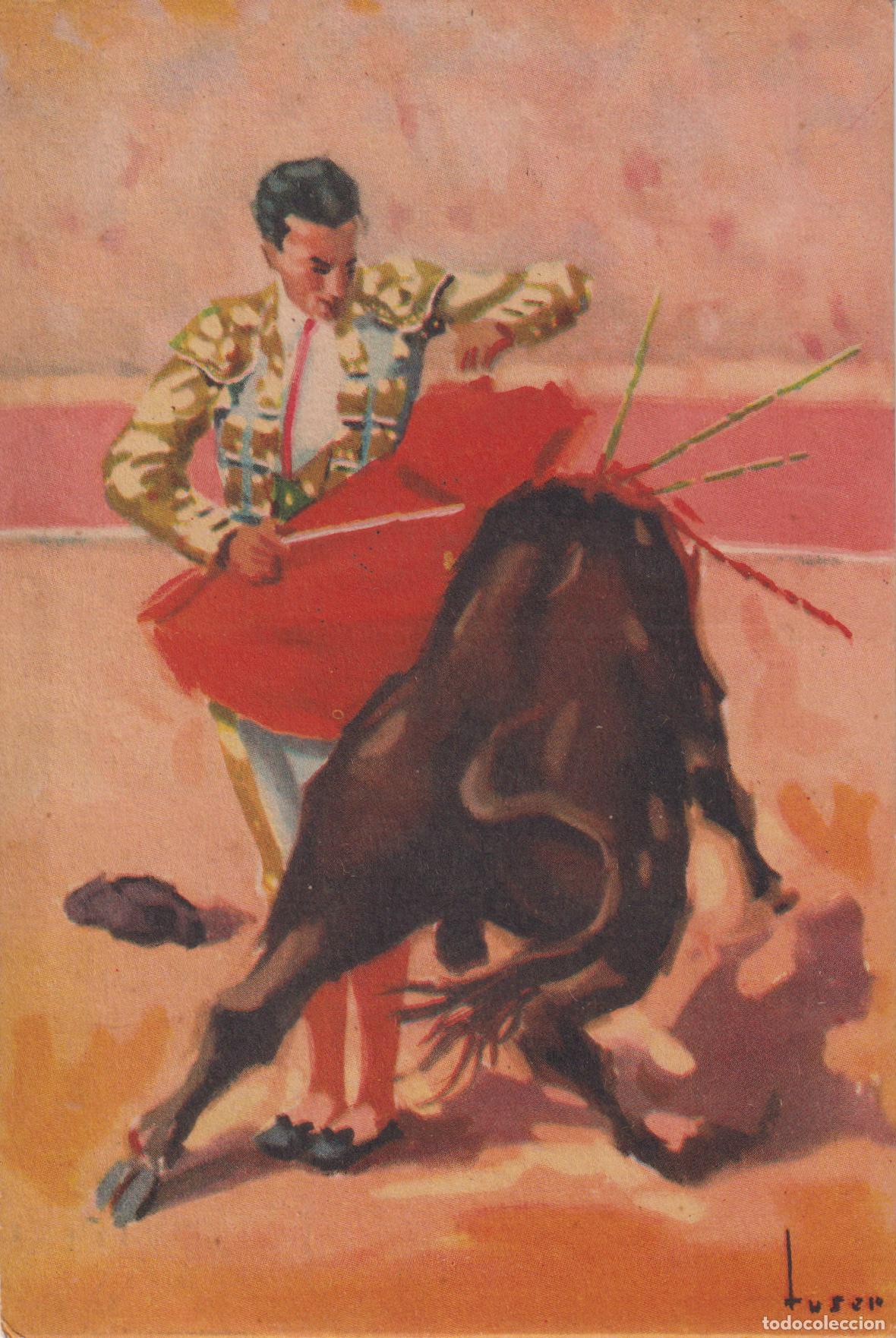 Tauromaquia: POSTAL ILUSTRADA POR: TUSER, MOLINETE &ndash; EDICIONES KARALAZ &ndash; S/C