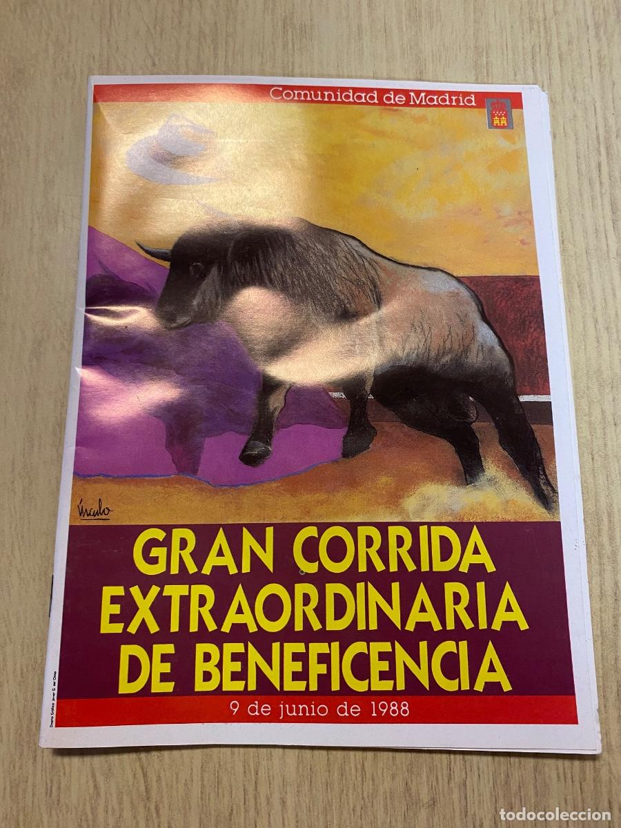 Tauromaquia: Gran corrida extraordinaria de beneficencia 9 de junio 1988 Plz Las Ventas