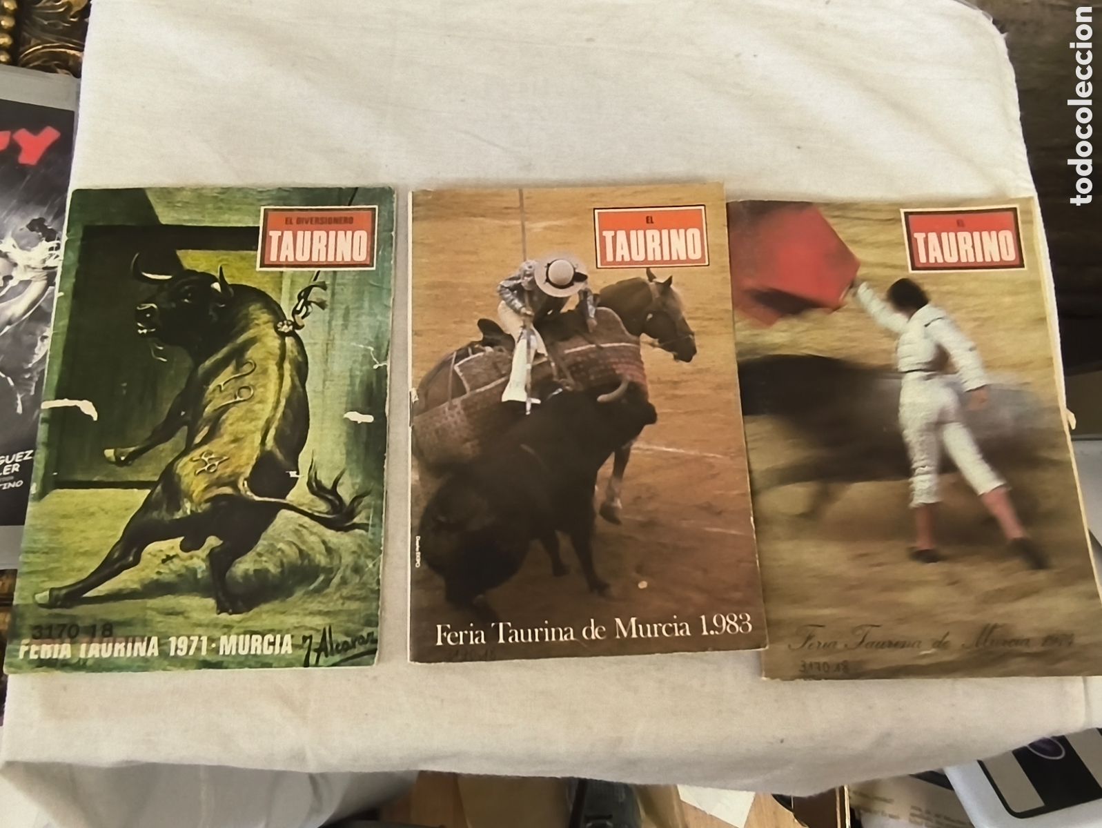 Tauromaquia: 3 libritos feria taurina murcia, Taurino