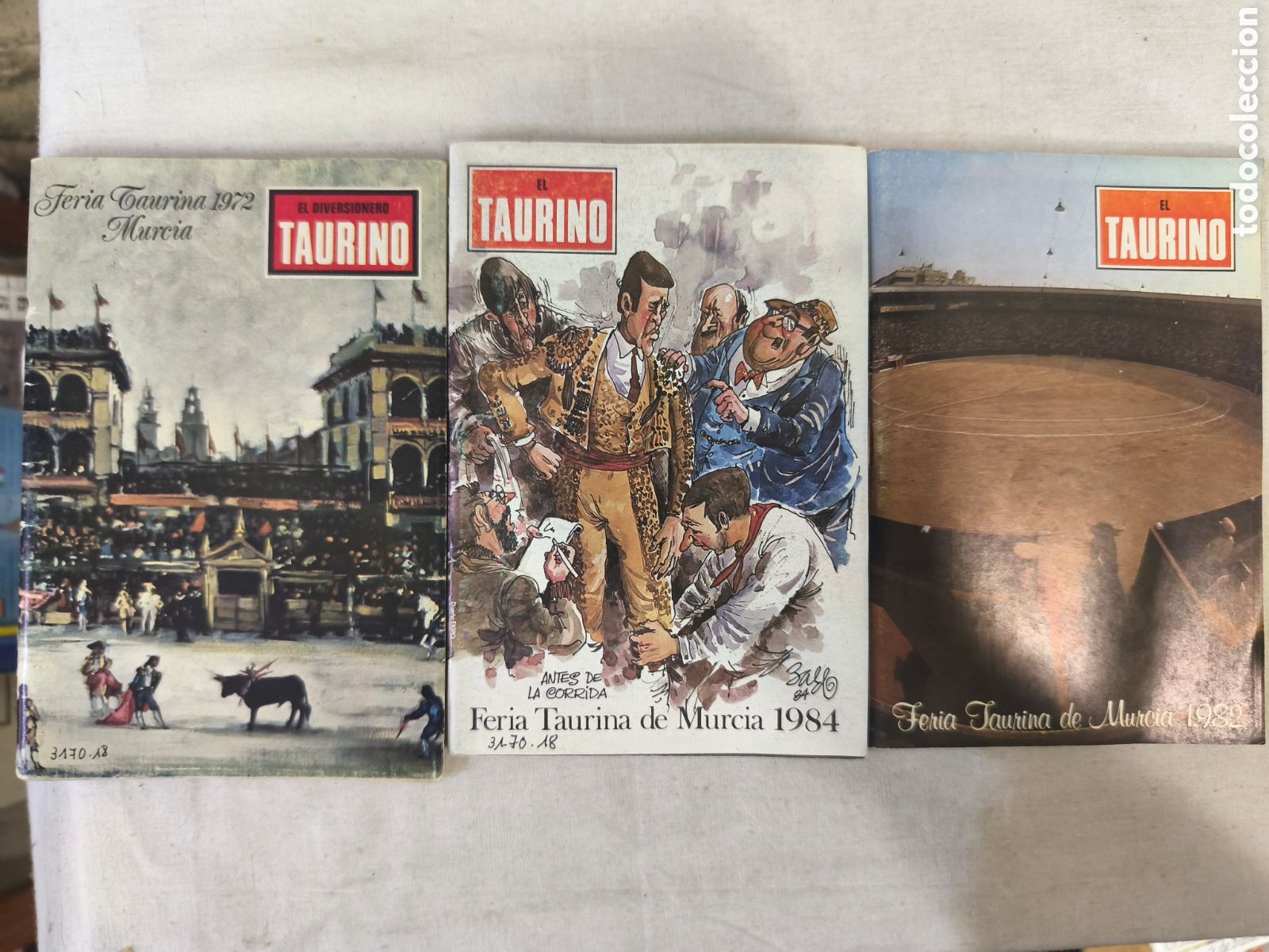 Tauromaquia: Feria taurina de murcia, el taurino, 3 libritos