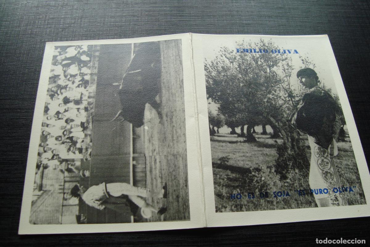 Tauromaquia: ANTIGUA TARJETA FELICITACION 1964. TAUROMAQUIA. TORERO EMILIO OLIVA - FRANCISCO CHAVES.