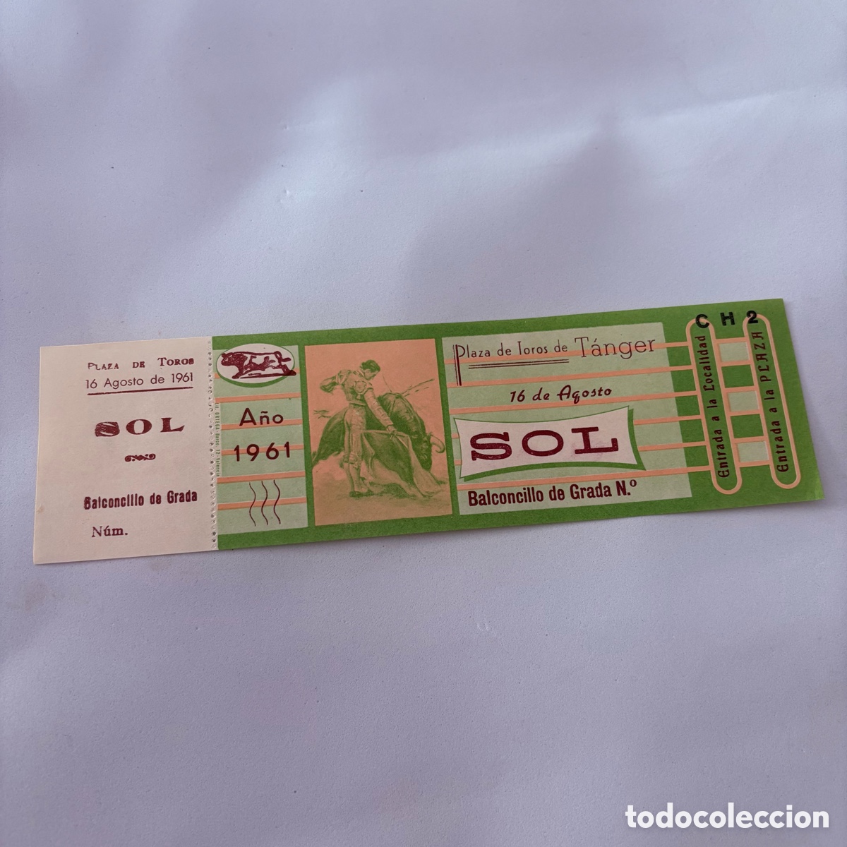 Tauromaquia: Entrada Plaza de Toros de T&aacute;nger 16 Agosto 1961 &ndash; Marruecos