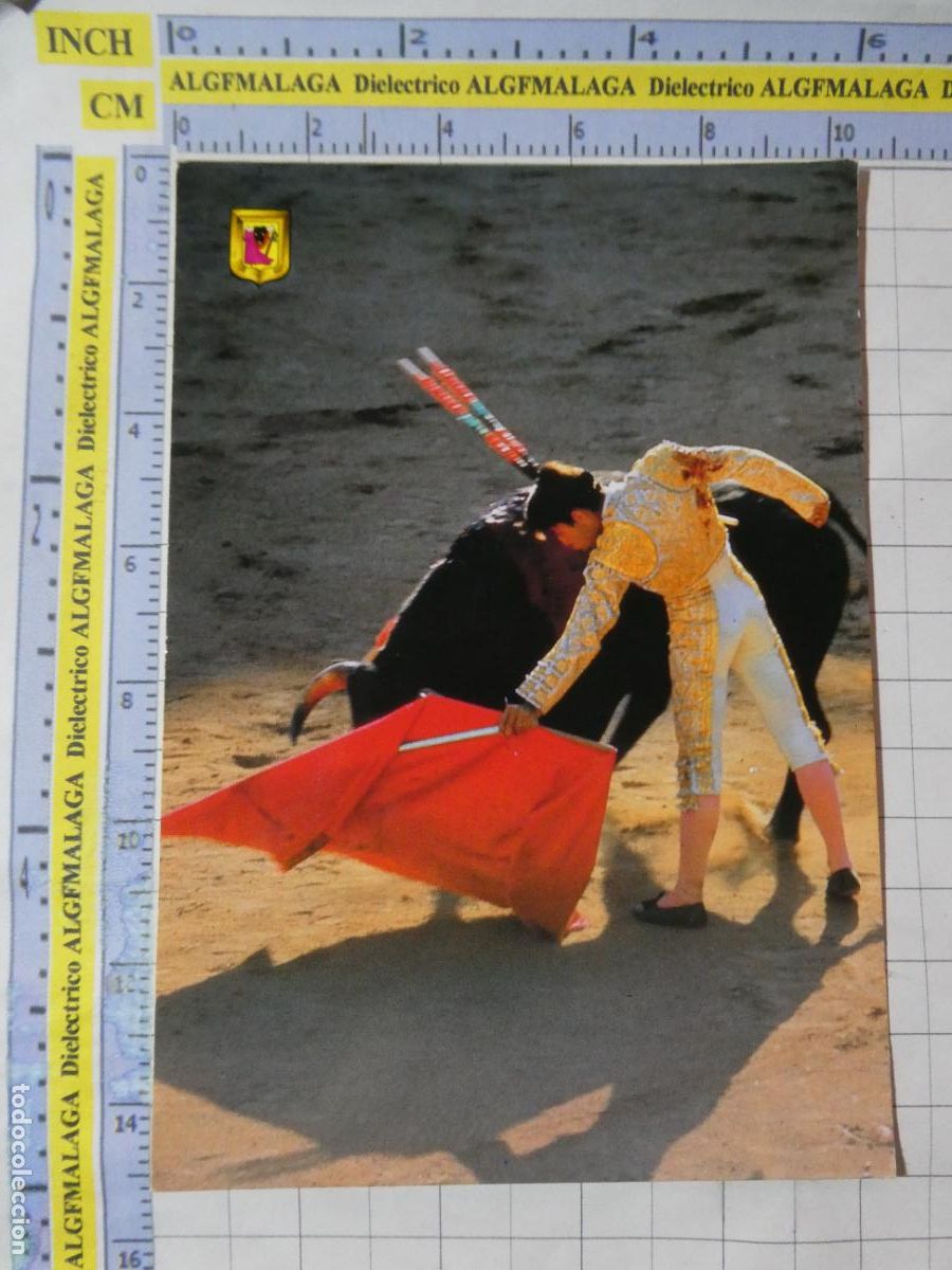 Tauromaquia: POSTAL DE TOROS TAUROMAQUIA. A&Ntilde;O 1984. PASE DE MULETA NATURAL 35 ESCUDO ORO. 2930