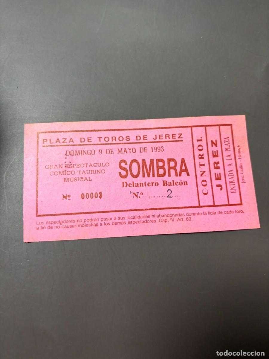 Bullfighting: ENTRADA DE TOROS - PLAZA DE TOROS DE JEREZ - SOMBRA - DOMINGO 9 DE MAYO DE 1993