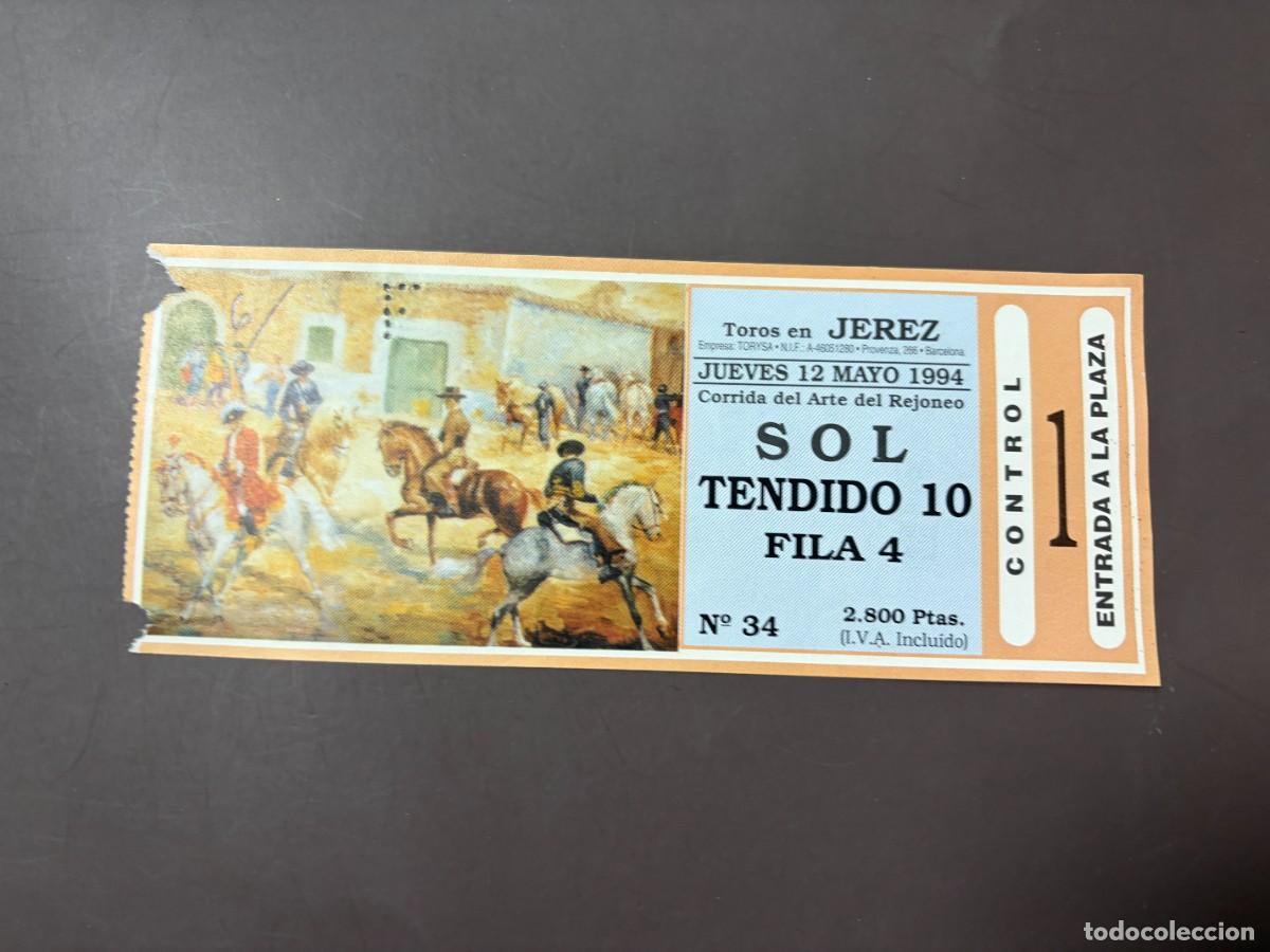 Tauromachia: ENTRADA DE TOROS - PLAZA DE TOROS DE JEREZ - SOL TENDIDO - JUEVES 12 MAYO 1994
