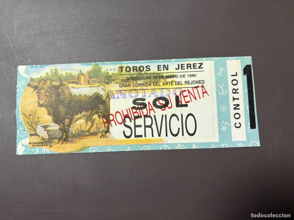 Tauromaquia: ENTRADA DE TOROS - TOROS EN JEREZ - SOL SERVICIO - MI&Eacute;RCOLES 16 MAYO 1990