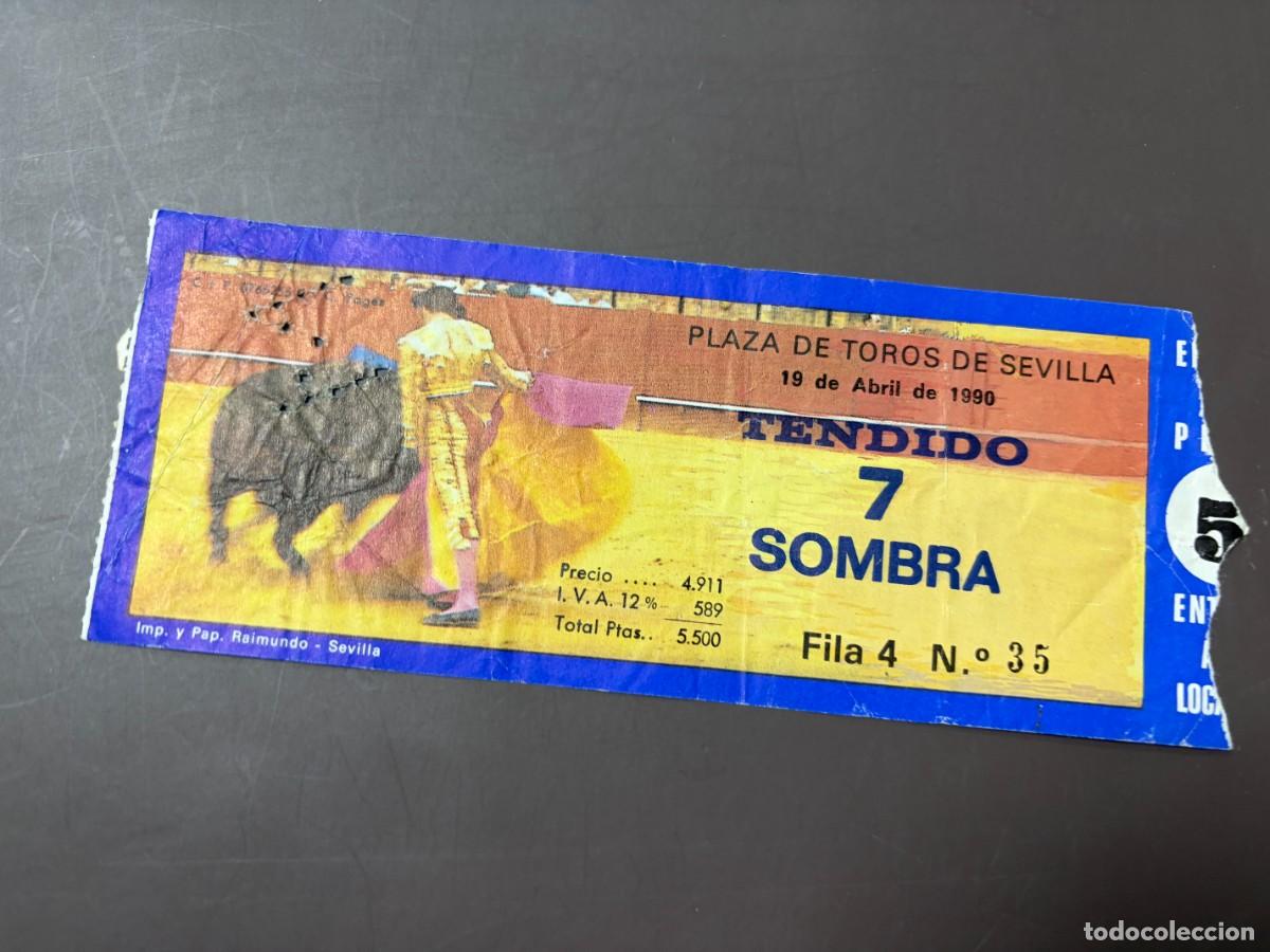 Tauromaquia: ENTRADA DE TOROS - PLAZA DE TOROS SEVILLA - TENDIDO - 19 ABRIL 1990