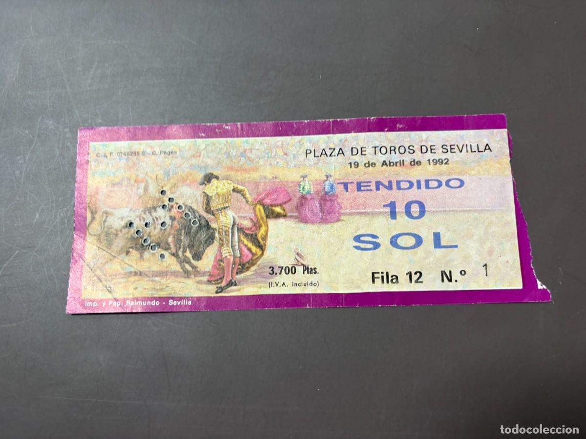 Tauromaquia: ENTRADA DE TOROS - PLAZA DE TOROS SEVILLA - TENDIDO SOL - 19 ABRIL 1992