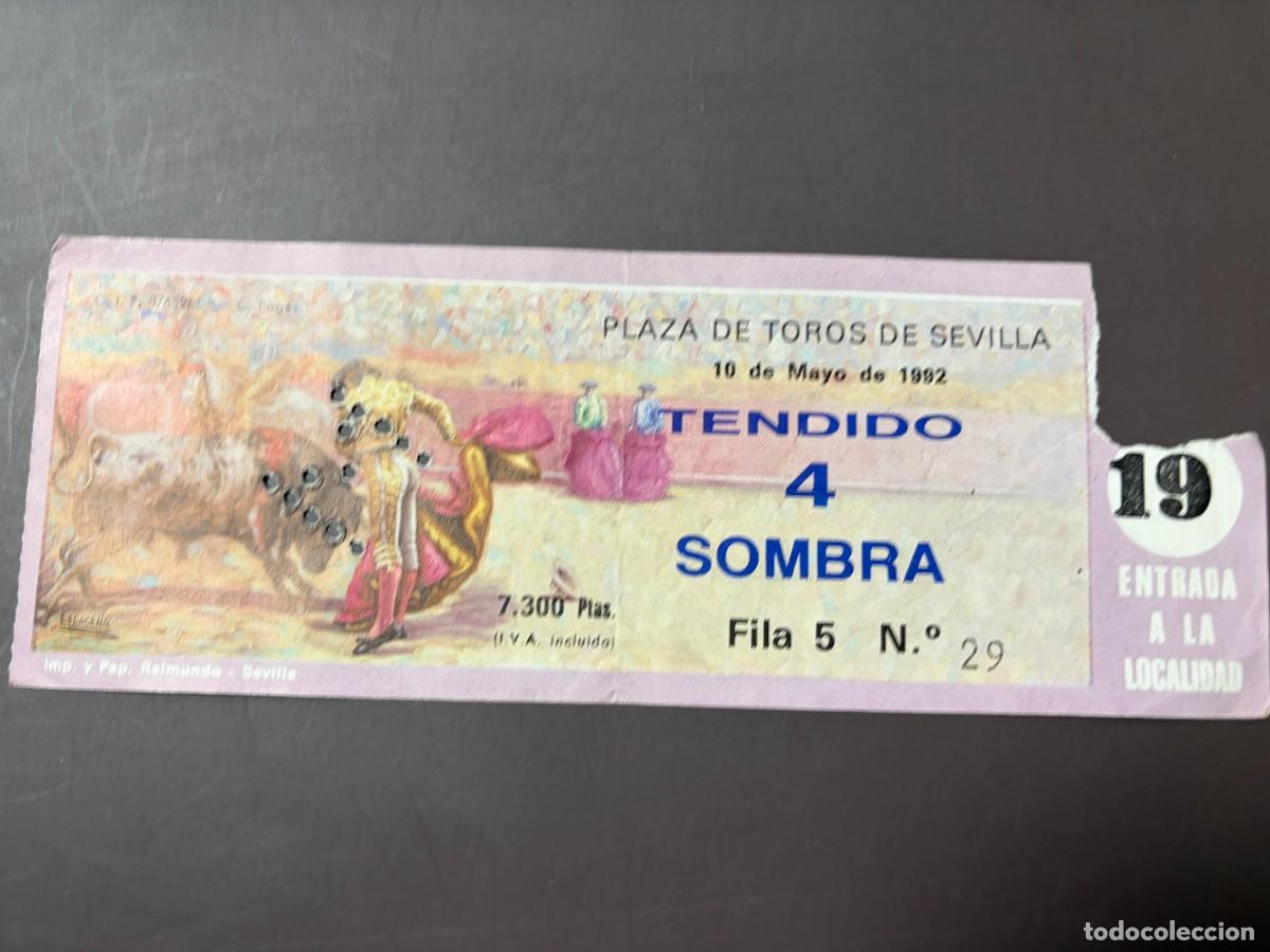 Tauromaquia: ENTRADA DE TOROS - PLAZA DE TOROS SEVILLA - SOMBRA TENDIDO - 10 DE MAYO DE 1992