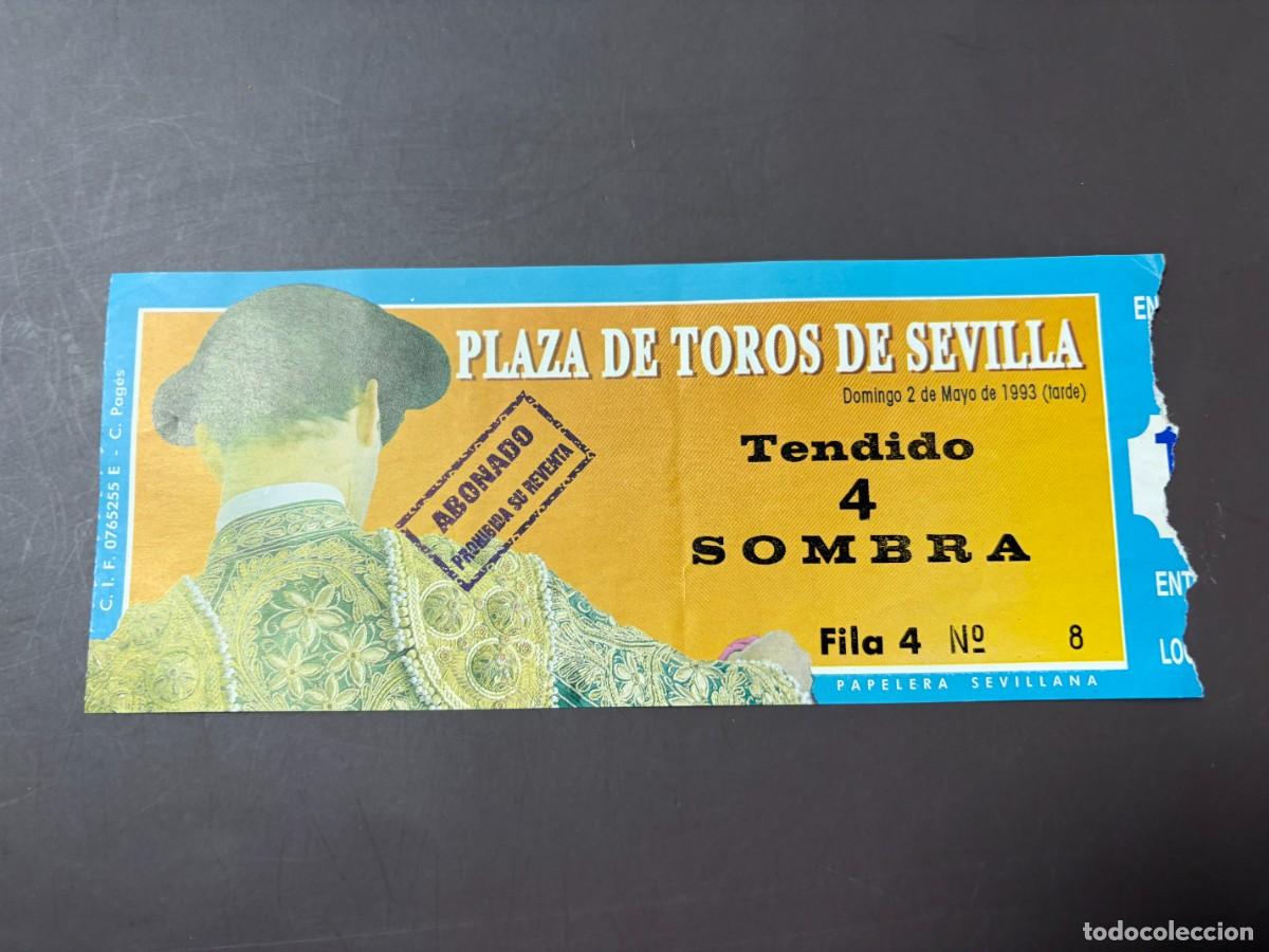 Tauromaquia: ENTRADA DE TOROS - PLAZA DE TOROS SEVILLA - TENDIDO SOMBRA - DOMINGO 2 DE MAYO DE 1993
