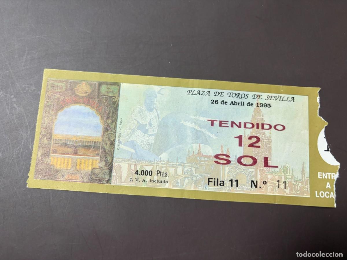 Tauromaquia: ENTRADA DE TOROS - PLAZA DE TOROS SEVILLA - TENDIDO SOL - 23 DE ABRIL DE 1995