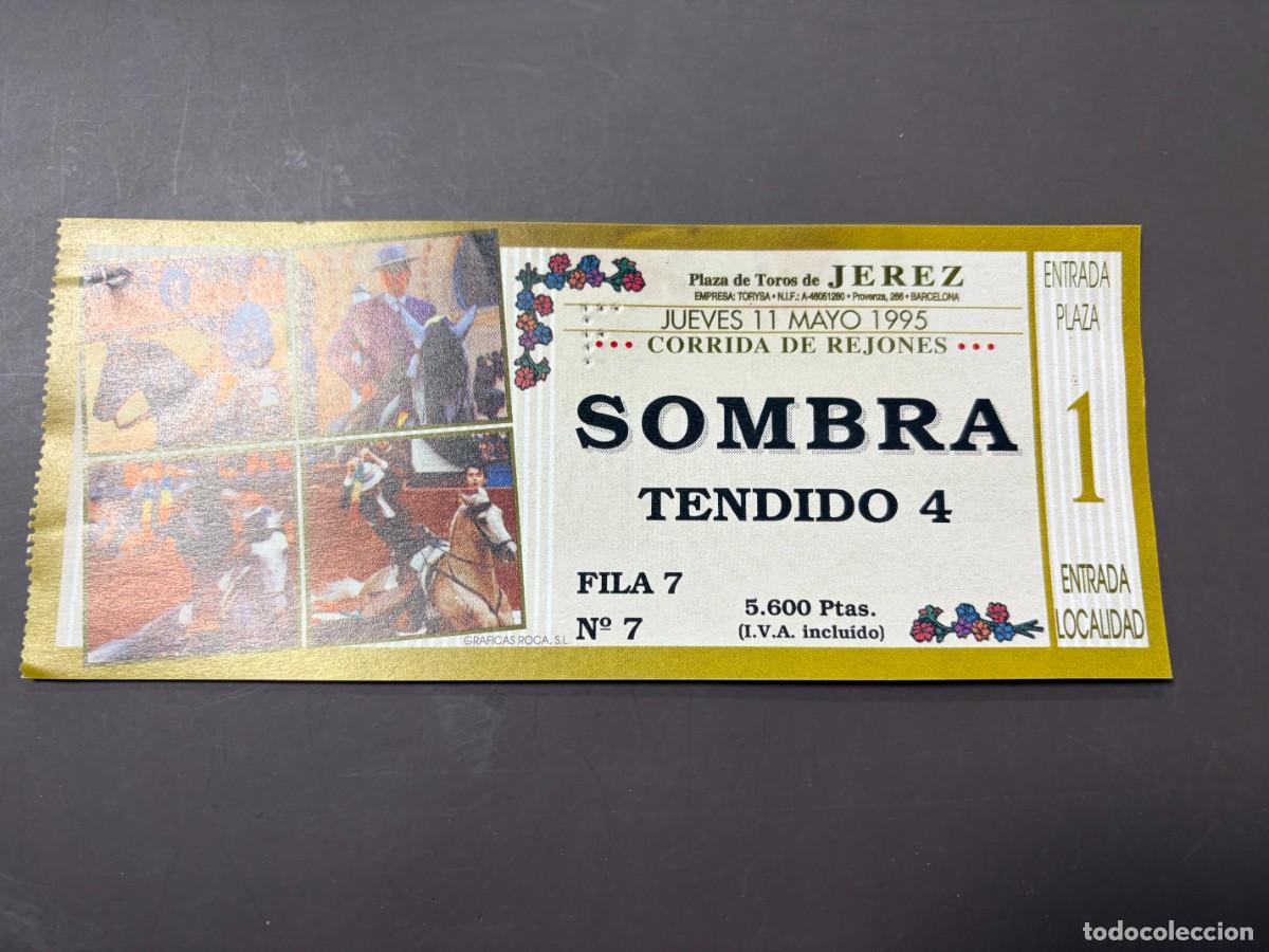 Tauromaquia: ENTRADA DE TOROS - PLAZA DE TOROS JEREZ - SOMBRA TENDIDO - JUEVES 11 MAYO 1995