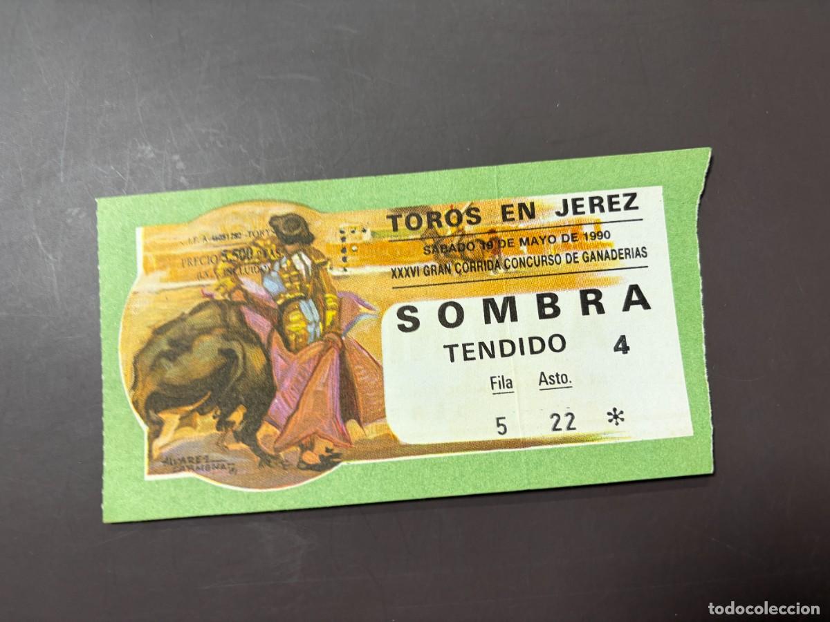 Tauromaquia: ENTRADA DE TOROS - PLAZA DE TOROS JEREZ - SOMBRA TENDIDO - SABADO 19 MAYO 1990