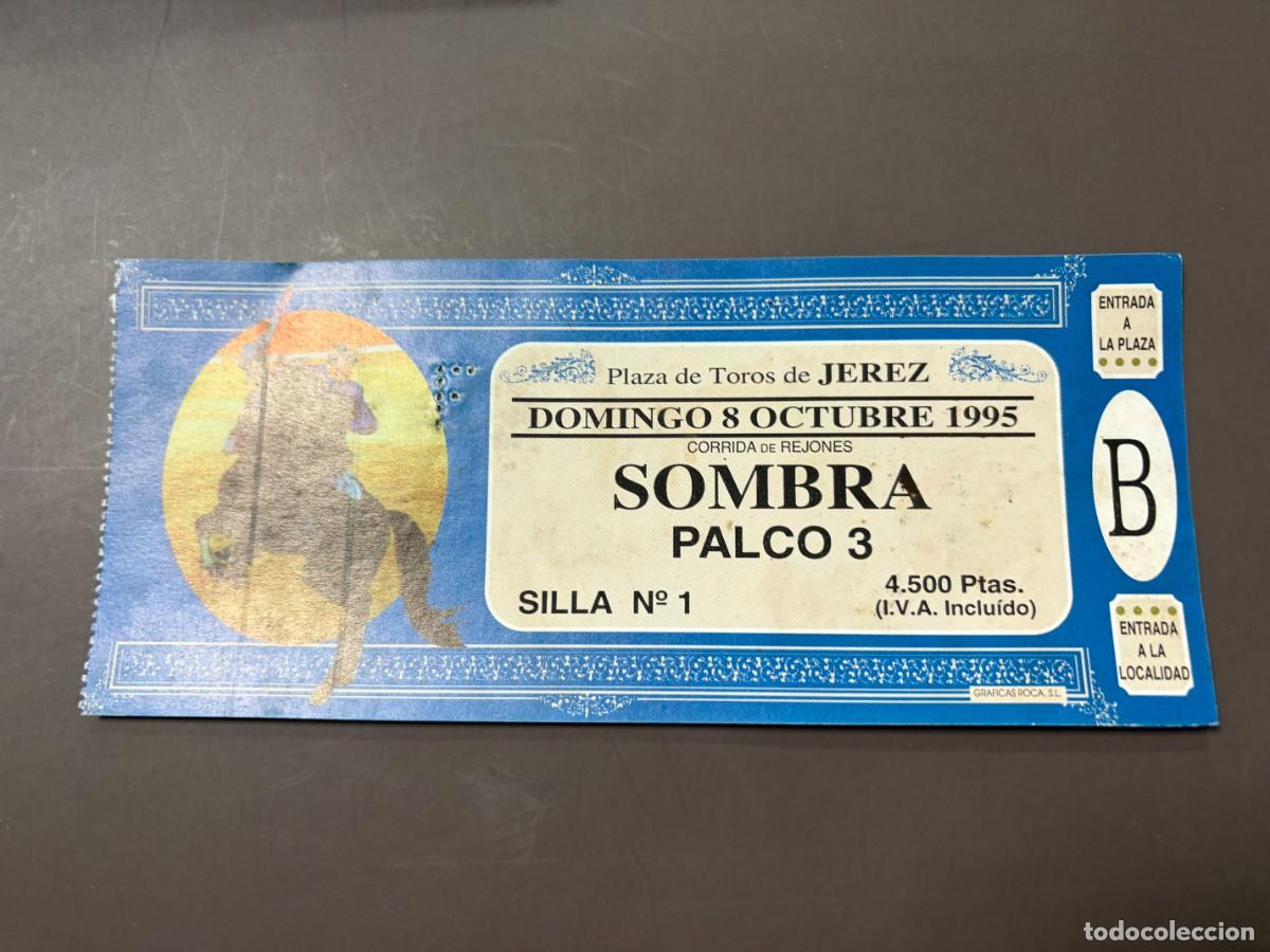 Tauromaquia: ENTRADA DE TOROS - PLAZA DE TOROS JEREZ - SOMBRA PALCO - DOMINGO 8 OCTUBRE 1995