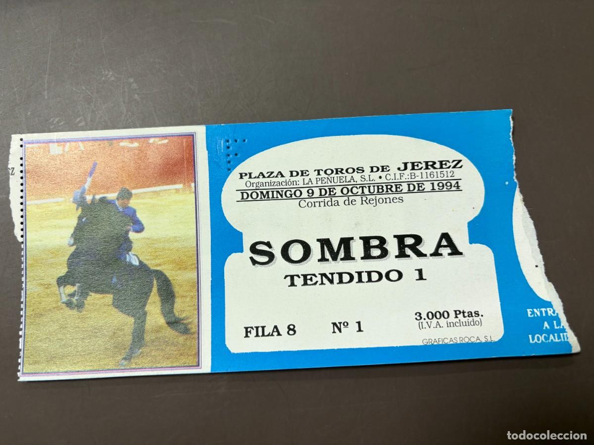 Tauromaquia: ENTRADA DE TOROS - PLAZA DE TOROS JEREZ - SOMBRA TENDIDO - DOMINGO 9 OCTUBRE 1994