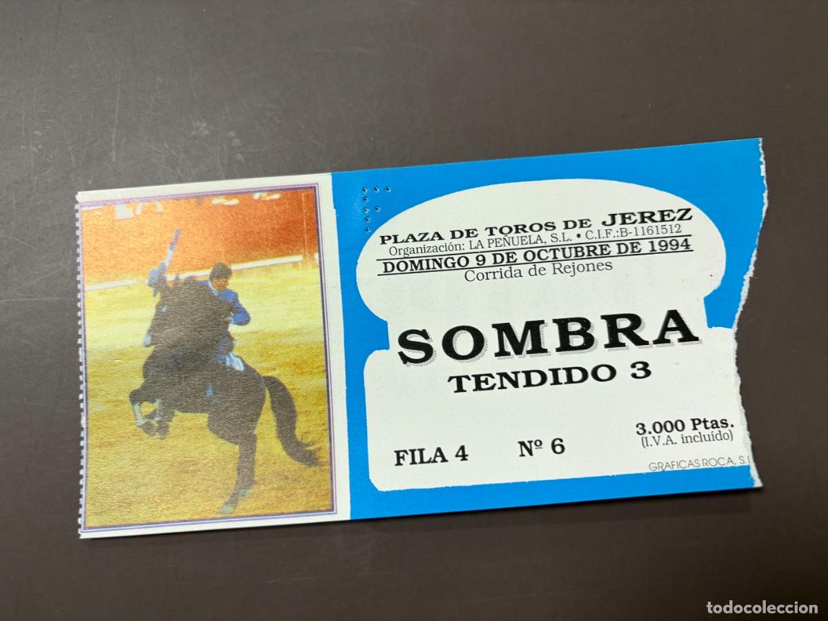 Tauromaquia: ENTRADA DE TOROS - PLAZA DE TOROS DE JEREZ - SOMBRA TENDIDO - DOMINGO 9 OCTUBRE 1994