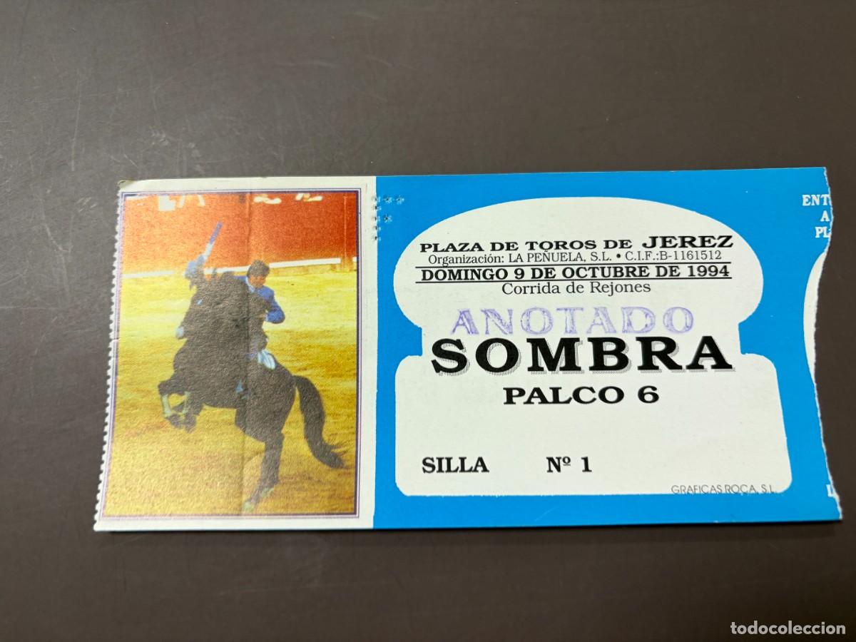 Tauromaquia: ENTRADA DE TOROS - PLAZA DE TOROS DE JEREZ - SOMBRA PALCO - DOMINGO 9 OCTUBRE 1994