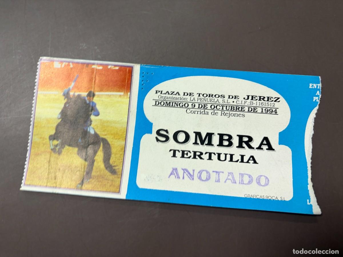 Tauromaquia: ENTRADA DE TOROS - PLAZA DE TOROS DE JEREZ - SOMBRA TERTULIA - DOMINGO 9 OCTUBRE 1994