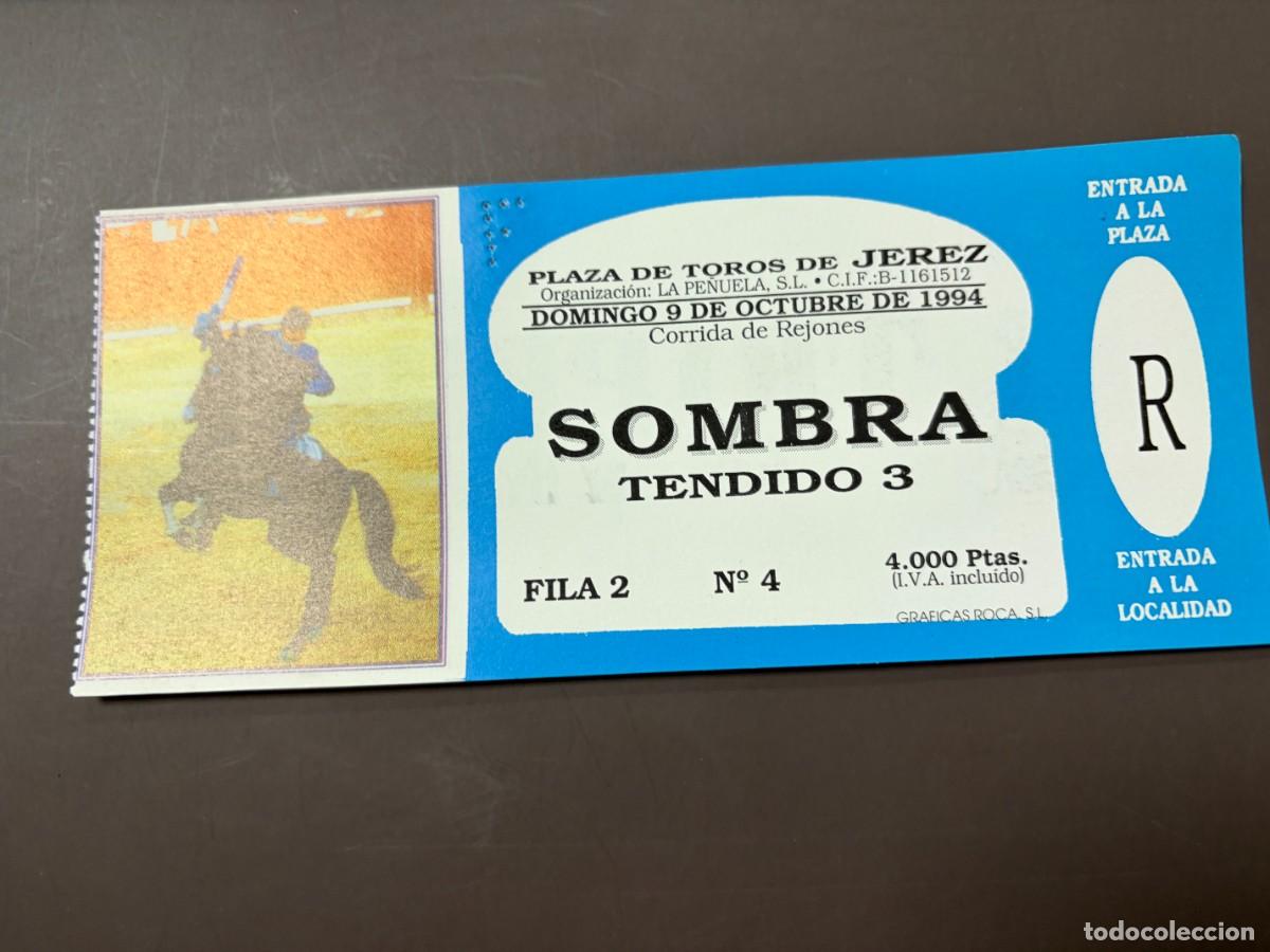 Tauromaquia: ENTRADA DE TOROS - PLAZA DE TOROS DE JEREZ - SOMBRA TENDIDO - DOMINGO 9 OCTUBRE 1994