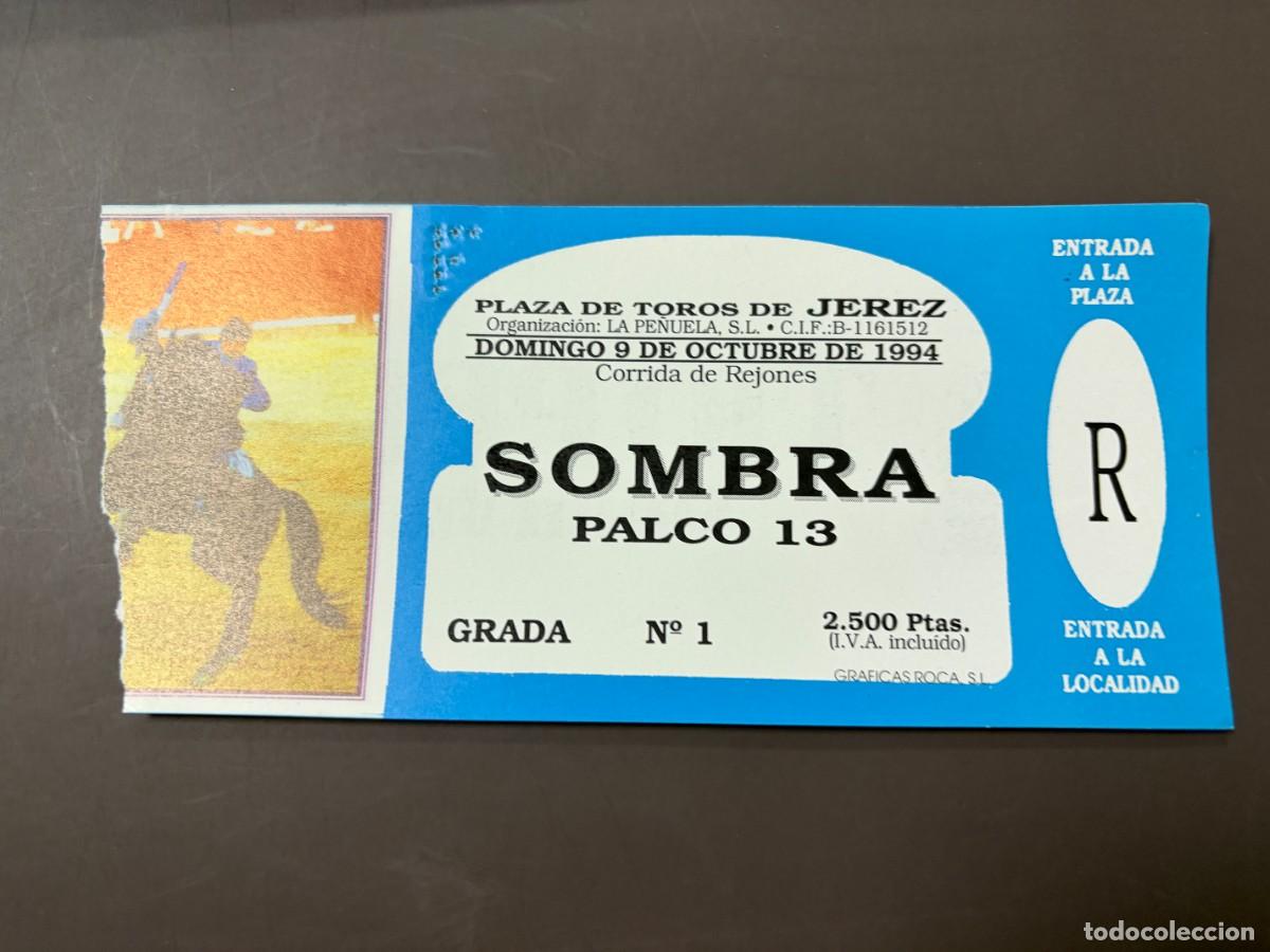 Tauromaquia: ENTRADA DE TOROS - PLAZA DE TOROS DE JEREZ - SOMBRA PALCO - DOMINGO 9 OCTUBRE 1994