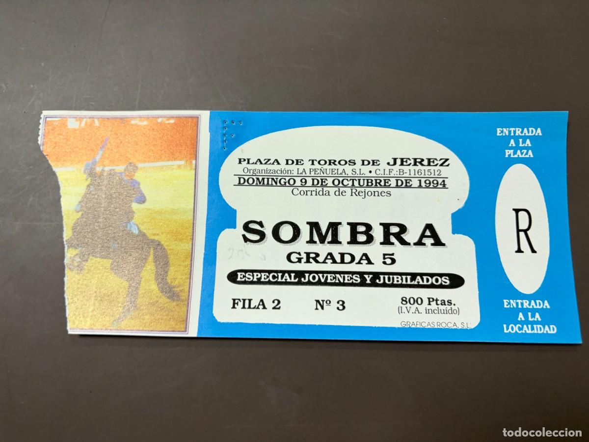 Tauromaquia: ENTRADA DE TOROS - PLAZA DE TOROS DE JEREZ - SOMBRA GRADA - DOMINGO 9 OCTUBRE 1994