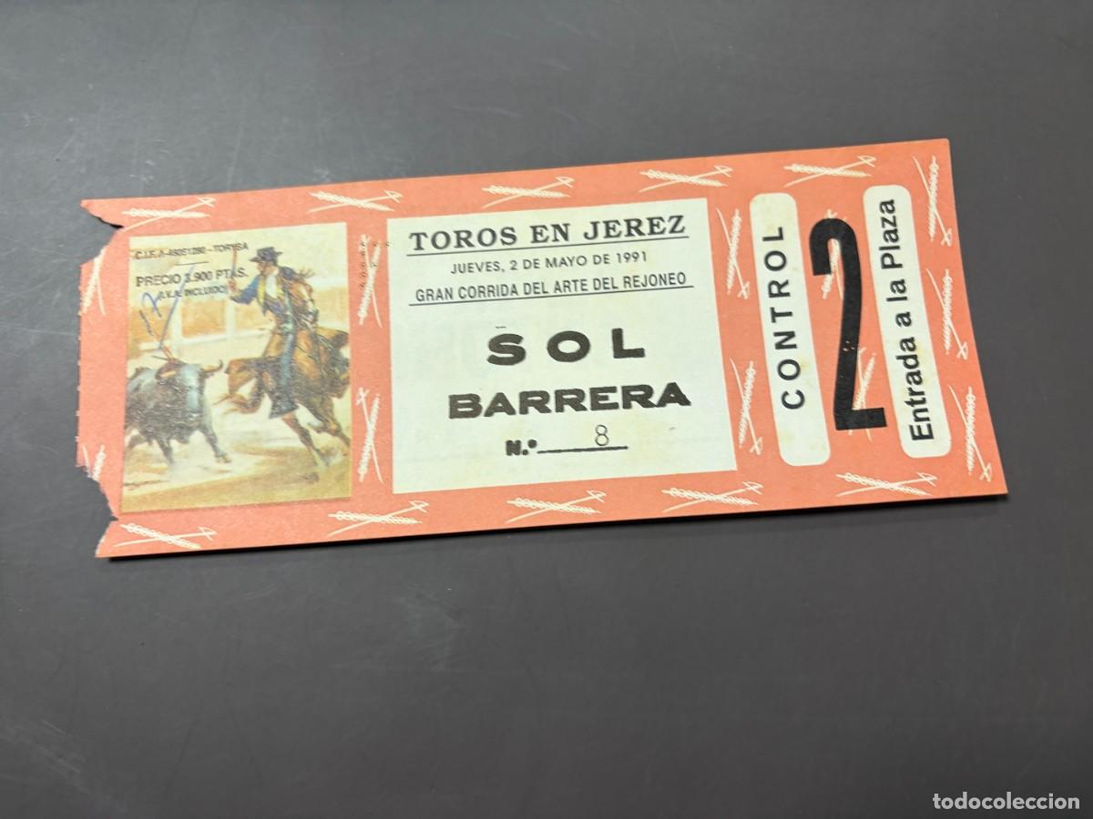 Bullfighting: ENTRADA DE TOROS - TOROS EN JEREZ - SOL BARRERA - JUEVES 2 MAYO 1991
