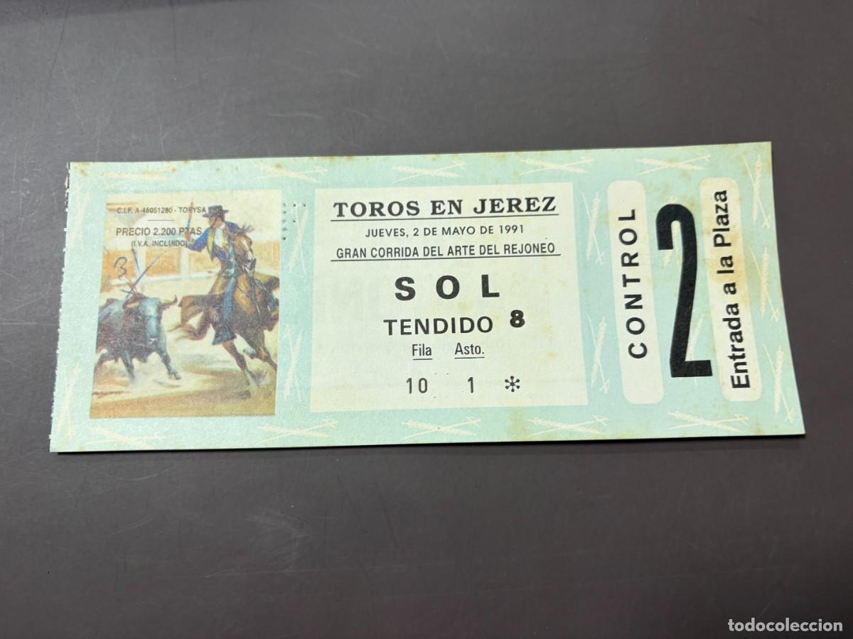 Bullfighting: ENTRADA DE TOROS - TOROS EN JEREZ - SOL TENDIDO - JUEVES 2 MAYO 1991