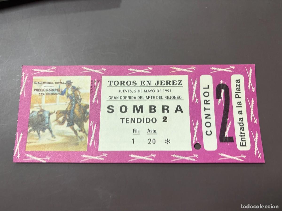 Stierkampf: ENTRADA DE TOROS - TOROS EN JEREZ - SOMBRA TENDIDO - JUEVES 2 MAYO 1991
