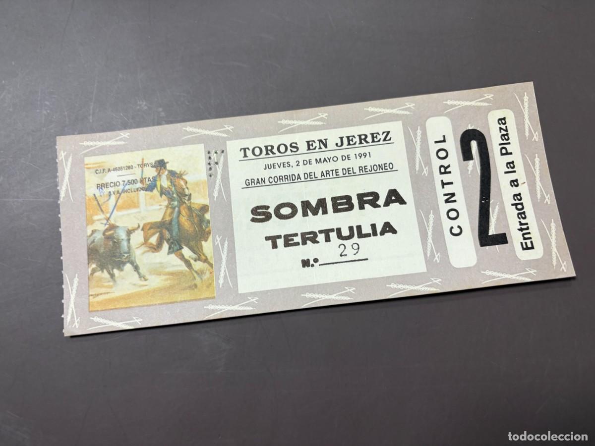 Tauromachie: ENTRADA DE TOROS - TOROS EN JEREZ - SOMBRA TERTULIA - JUEVES 2 MAYO 1991