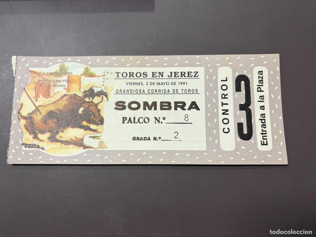 Tauromaquia: ENTRADA DE TOROS - TOROS EN JEREZ - SOMBRA PALCO - VIERNES 3 MAYO 1991
