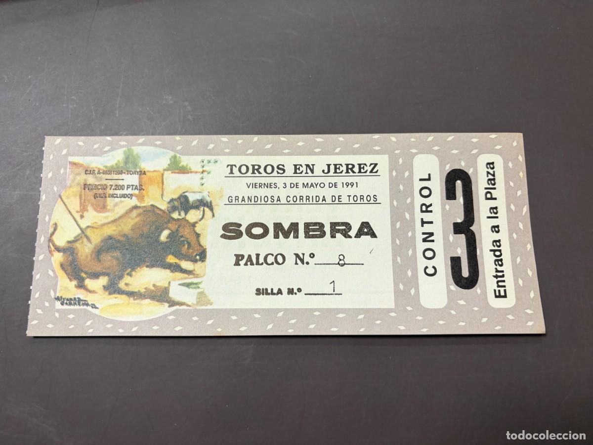 Tauromaquia: ENTRADA DE TOROS - TOROS EN JEREZ - SOMBRA PALCO - VIERNES 3 MAYO 1991