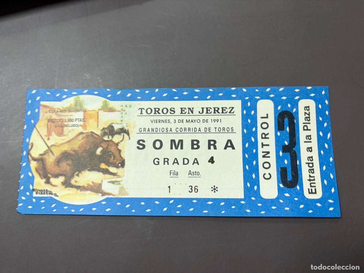 Tauromaquia: ENTRADA DE TOROS - TOROS EN JEREZ - SOMBRA GRADA - VIERNES 3 MAYO 1991