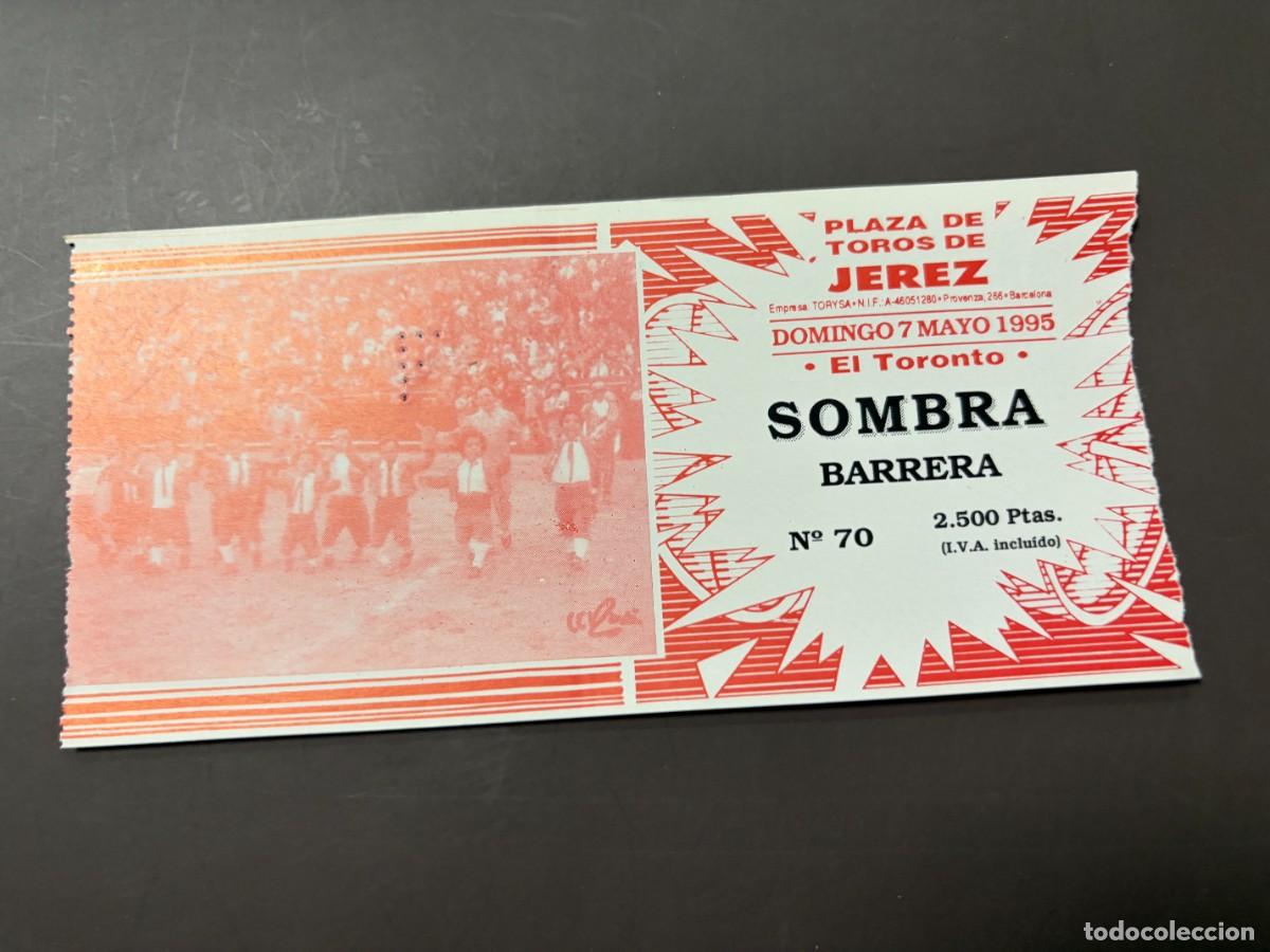 Tauromaquia: ENTRADA DE TOROS - PLAZA DE TOROS DE JEREZ - SOMBRA BARRERA - DOMINGO 7 MAYO 1995