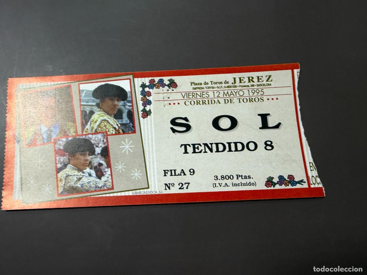 Tauromaquia: ENTRADA DE TOROS - PLAZA DE TOROS DE JEREZ - SOL TENDIDO - VIERNES 12 MAYO 1995