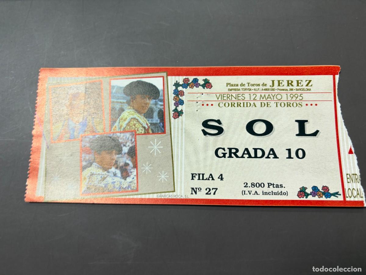 Tauromaquia: ENTRADA DE TOROS - PLAZA DE TOROS DE JEREZ - SOL GRADA - VIERNES 12 MAYO 1995