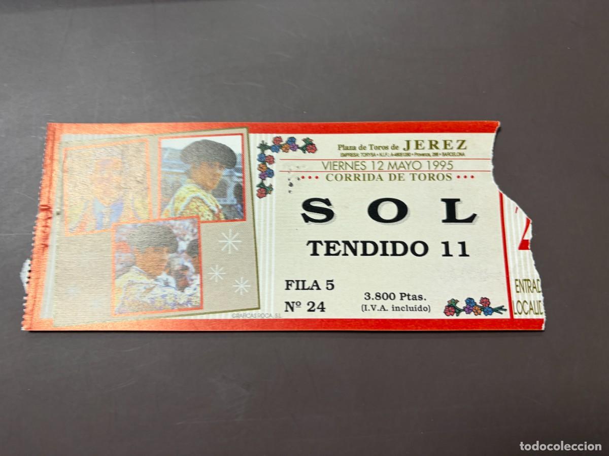 Tauromaquia: ENTRADA DE TOROS - PLAZA DE TOROS DE JEREZ - SOL TENDIDO - VIERNES 12 MAYO 1995